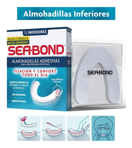 Sea-bond Almohadillas Adhesivas Inferiores 12 Pz 6-pack