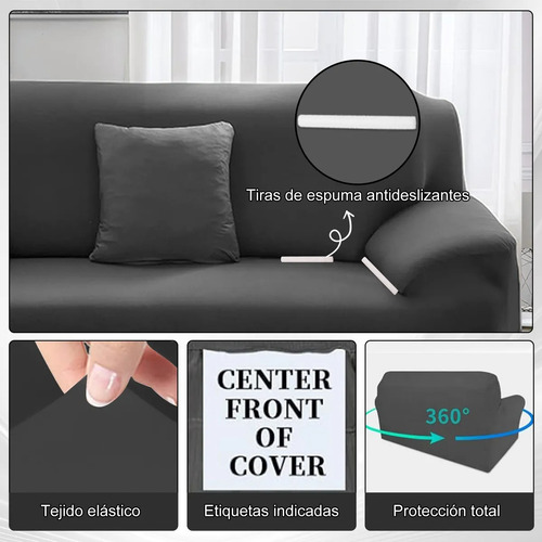 Protector Cubre Sala Ajustable Elástico Stretch 3pz.