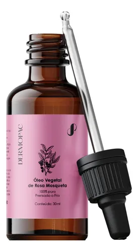 Óleo Vegetal Rosa Mosqueta 100% Puro Natural Dermopac 30ml Fragrâ...