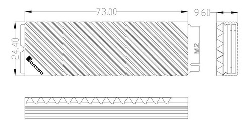 Imagen 8 de 8 de Disipador De Calor De Aluminio Para Ssd M.2 2280 Y Ps5