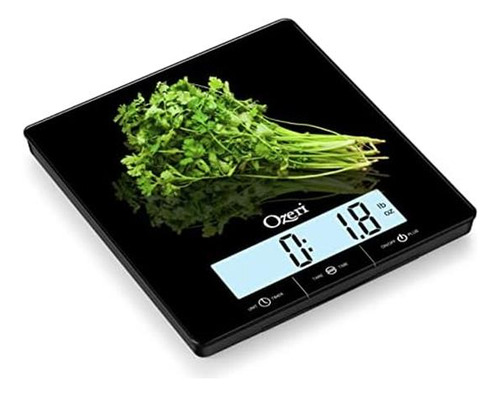 Ozeri Touch Iii 22 Lbs (10 Kg) Escala De Cocina En Vidrio Y