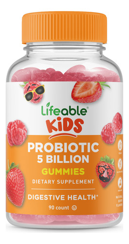 Probiotic 5 Billion 90 Gomitas Lifeable Kids