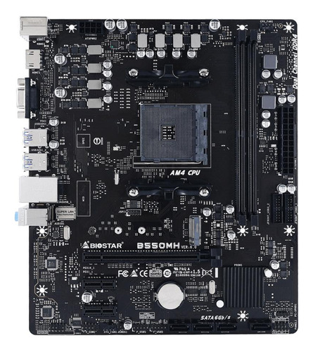 Placa Mae Biostar B550mh 3.0 Am4 Ddr4