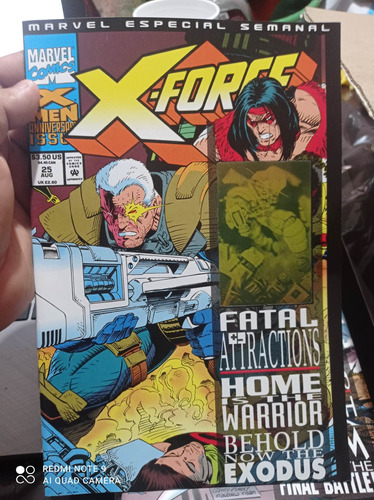 Cómic Marvel X Force No.25 Fatal Attractions Televisa 3