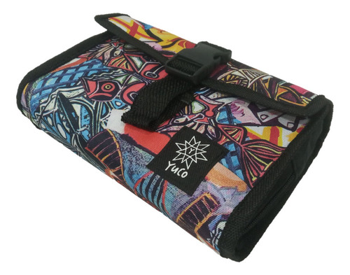 Imagen 3 de 7 de Cartuchera Desplegable Organizador Unisex Lisa -con Broche!-