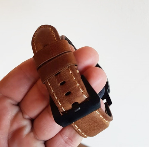 Pulseira Couro P/ Panerai Varios Modelos Brinde Ferram E Pin