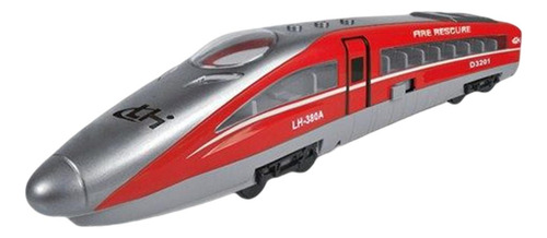 Juguete De Tren De Alta Velocidad Con Sonido Y Luces Rojo