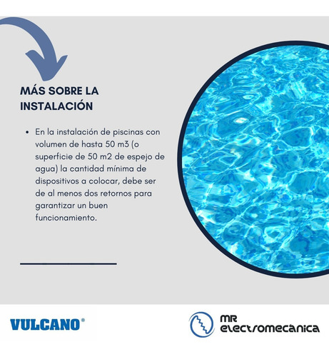 Retorno Vulcano Pileta Fibra De Vidrio Rh 1 1/2 - 117005