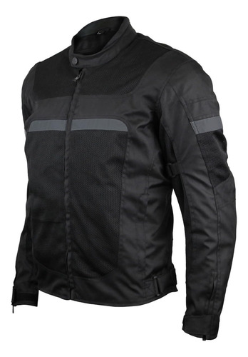 Vance Leather Revo - Chaqueta De Motocicleta Negra Avanzada.