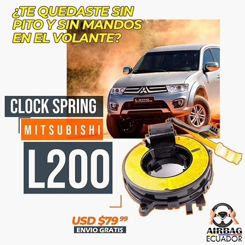Imagen 3 de 4 de Cinta Clock Spring Mitsubishi Montero L200 Asx Outlander