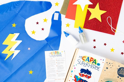 Imagen 3 de 4 de Kit Para Crear Mi Disfraz De Superheroe. Arte Infantil.