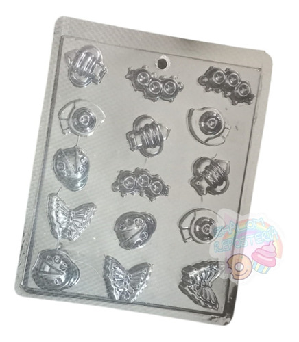 * Molde Para Chocolate 15 Bichos Mariposas Gomita Jabon