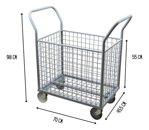 Carro Repositor Cuna Super Consorcio 250kg Mega Escaleras
