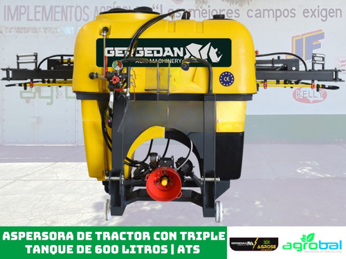 Aspersora De Tractor 600 L Con Triple Tanque Gergedan Agrose