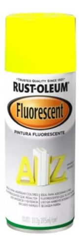 Pintura Aerosol Rust Oleum Fluor Amarillo + 1 Lija Oferta