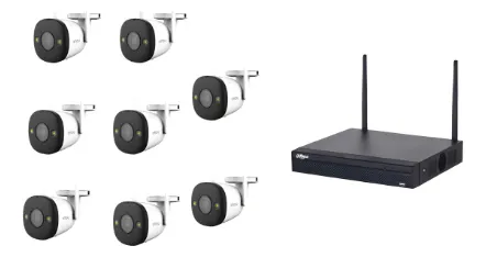 comprar Kit 8 Camaras Imou Bullet De 4mp Full Color Lente2.8 Nvr 8ch