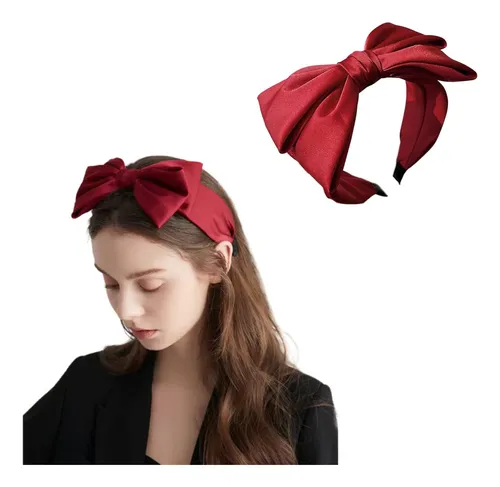 Diadema De Lazo Saten Para Mujer: Lazo A Juego