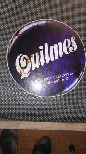 Cartel Vintage Quilmes 20 Cm. Diametro