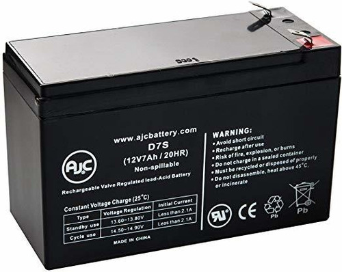 Ajc Batería Compatible Con B & B Hr1234w 12v 7ah De Plomo Ác