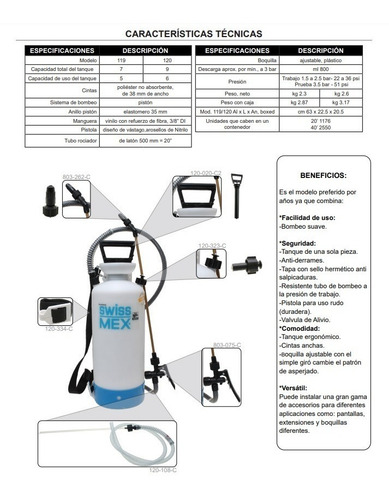 Imagen 3 de 7 de Aspersora Manual Compresión 119005