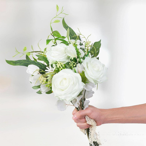 Bouquet De Boda Para La Novia Flores Falsas Decorativas Con