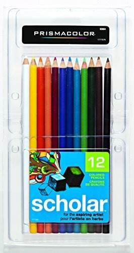 Prismacolor 92804 Scholar Colored Pencils, 12-count