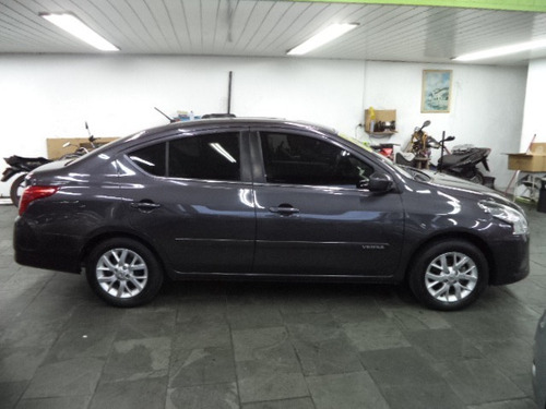 Nissan Versa Sl 1.6 16v Flex Mec Completo Couro 2016 Cinza