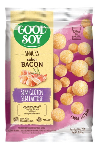 Snacks De Soja Goodsoy Sabor Bacon 25g