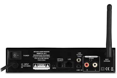 Aat Audiocast Ac-2 Fonte De Áudio Para Amp Multiroom Digital