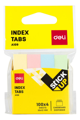 Pack X 2 Nota Adhesiva Post It Pastel Banderita 50*12mm Deli