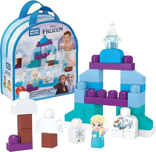 Disney Frozen Mega Bloks Bolsa De Construcción De 60 Piezas