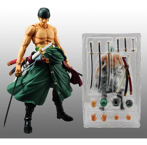 Figura De Acción De Pvc Roronoa Zoro, Juguete Para Construir