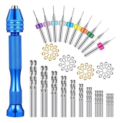 Juego Para De Mini Taladro Manual De 76 Piezas, Mini Broca