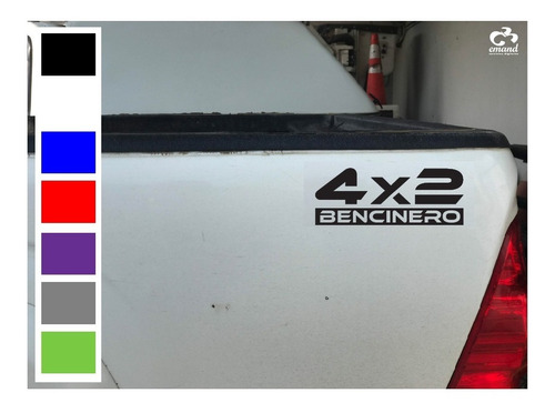Logo Adhesivo Sticker 4x2 Bencinero Autos Camionetas Jeep 