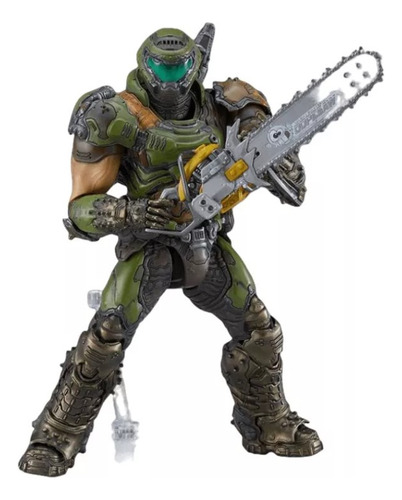 Figura Doom Eternal, Doom Slayer, Articulada Accesorios