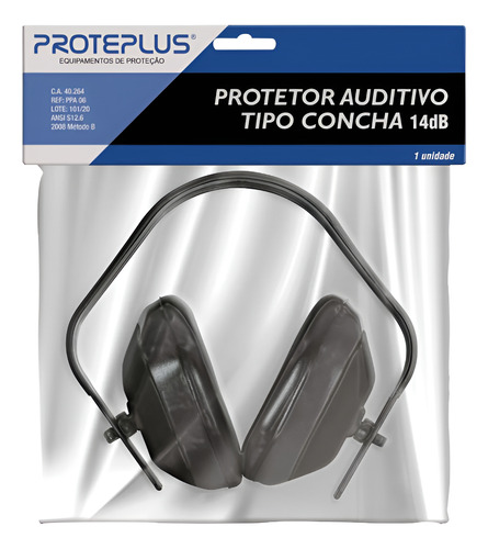 Protetor Auricular Abafador De Ruído Tipo Concha 14db