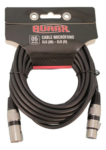 Clable Xlr Para Micrófono 5mt Aurax 213012