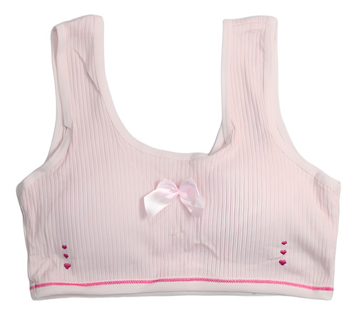 Tres Tops Para Adolescente, Con Diseño De Moño Y Corazones Multicolor Unitalla