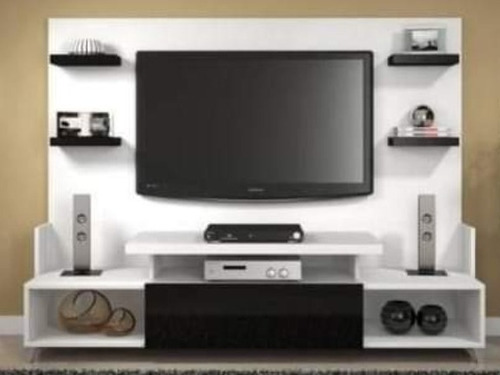 Imagen 5 de 5 de Mueble Centro De Entrenimiento Tv Moderno Consola Recibidor