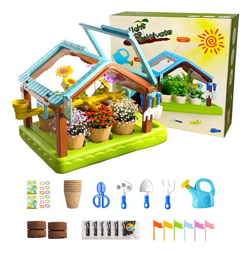 Kit De Cultivo De Plantas Educativo Para Niños Con Riego Y L