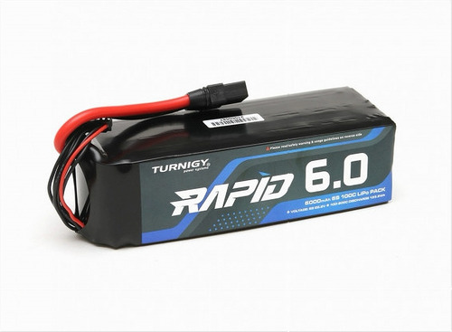 Bateria Turnigy Rapid 6000mah 6s (22.2v) 100c Lipo W/xt90