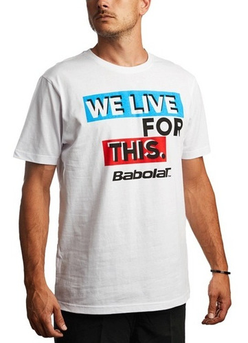 Remera Babolat Hombre Live Algodon En Palermo Tenis