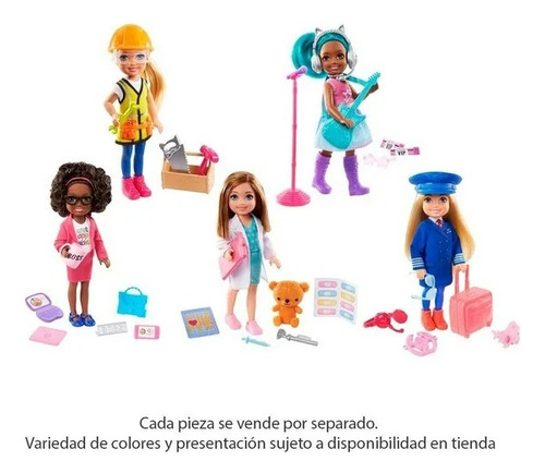 Muñeca Barbie Mundo De Chelsea Profesiones 1 Pza Jwzs-96