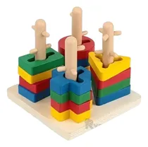 Comprar Juego De Encaje Para Kids En Madera Y+post-it Adhesivos