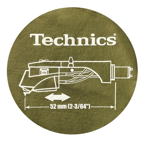 Technics Slipmat Paño P/ Bandeja De Vinilo X2u Discos Dj