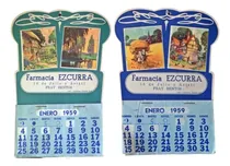 Comprar Antiguos Almanaques Farmacia Ezcurra Fray Bentos 1959
