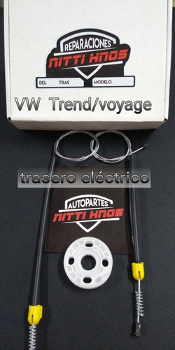 Kit Reparacion Levanta Vidrios  Trasero Vw Voyage/trend