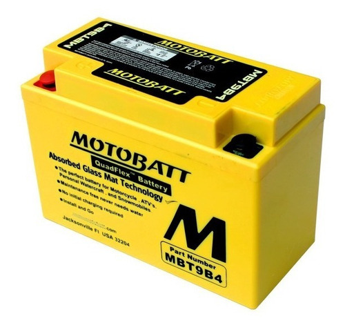 Bateria Motobatt Mbt9b4 9ah = Yt9b-bs Xt 660 Tenere Xt660z