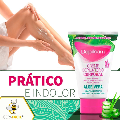 Creme Depilatório Corporal Aloe Vera 100g