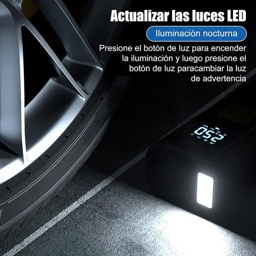 Compresor Portátil De Aire Inflador Neumático Eléctrico Auto